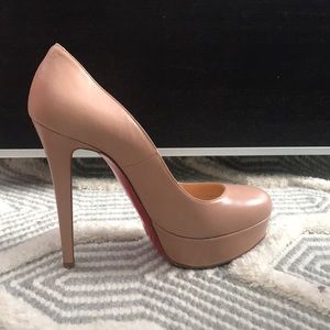 Christian Louboutin | Shoes | Christian Louboutin Nude Platform Heels